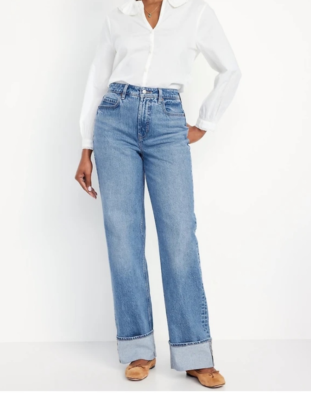 Old Navy Cuffed Curvy Denim